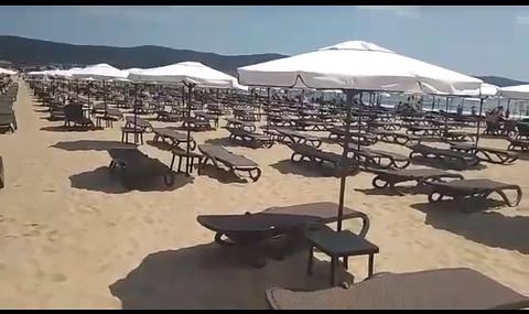 Притеснително: Пустош на плажа в Слънчев бряг (ВИДЕО) - 1