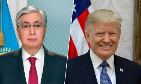 Доналд Тръмп се срещна с президента на Казахстан Токаев - 1