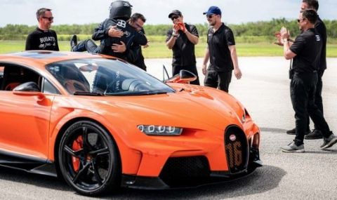 Собствениците на Bugatti Chiron с възможност да изпитат максималната скорост на хиперколата (ВИДЕО) - 1