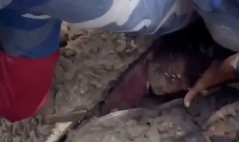 5-годишно момиче оцеля 2 дни под развалините в Непал (ВИДЕО) - 1