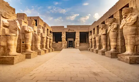 Реставрираха за пръв път вековни древноегипетски изображения в Карнак - 1