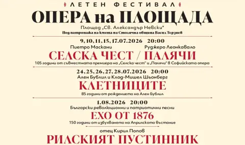 „Опера на площада“ 2026 пред катедралния храм „Св. Александър Невски“ със световни и български звезди - 1