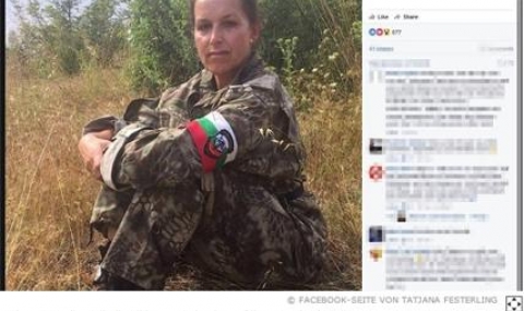 Бившата лидерка на ПЕГИДА Татяна Фестерлинг лови мигранти в България - 1
