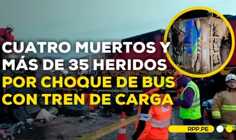 Четири жертви след сблъсък между влак и автобус в Перу ВИДЕО - 1