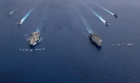 Американският военноморски флот: Дрон на хусите се взриви в Червено море - 1