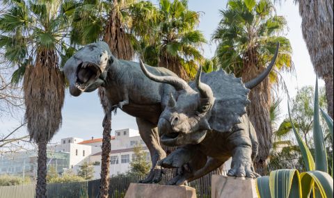 Откриха труп на мъж в статуя на динозавър - 1