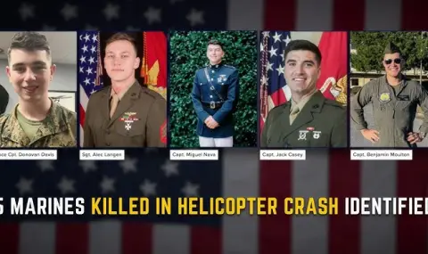Откриха мъртви петимата морски пехотинци, паднали с хеликоптер край Сан Диего ВИДЕО - 1