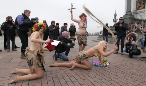 В Беларус изчезнаха активистки на FEMEN - видео - 1