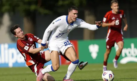 Душан Влахович герой за Сърбия срещу Латвия - 1