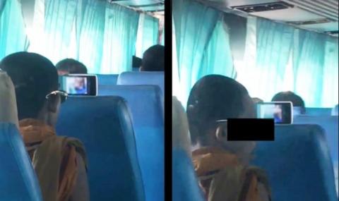 Будистки монах гледа порно в рейс (ВИДЕО) - 1