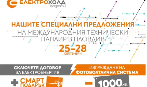 Електрохолд представя нови продукти и услуги на Международния технически панаир в Пловдив - 1