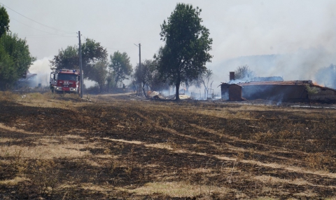 Пожари изпепелиха хиляди декари в страната - 1
