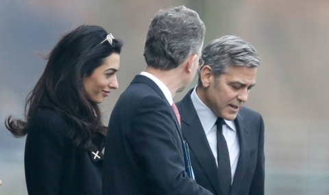 Джордж и Амал Клуни се срещнаха с Ангела Меркел - 1