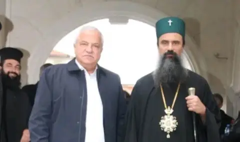 Кметът на Гоце Делчев Вл. Москов присъства на панихида по повод 12 г. от кончината на Неврокопския митрополит Натанаил - 1