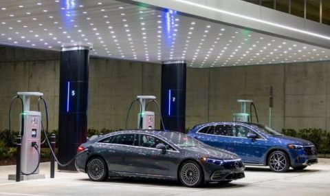 Mercedes-Benz отвори необичайна станция за зареждане на електромобили - 1
