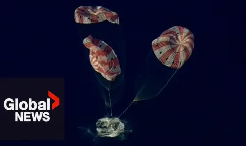 The capsule with the astronauts from the Artemis II mission successfully landed in the Pacific Ocean VIDEO  - 1