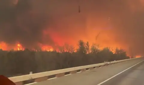 Тексас гори, много от пожарите са извън контрол ВИДЕО - 1