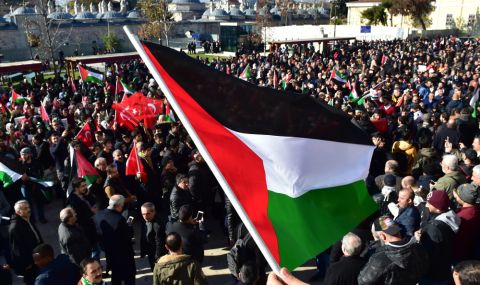 Подкрепа за палестинците: Организирана демонстрация в много градове в Турция - 1