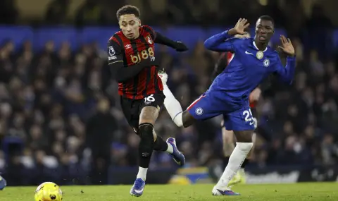 Челси и Борнемут си поделиха точките в последния мач за годината - 1