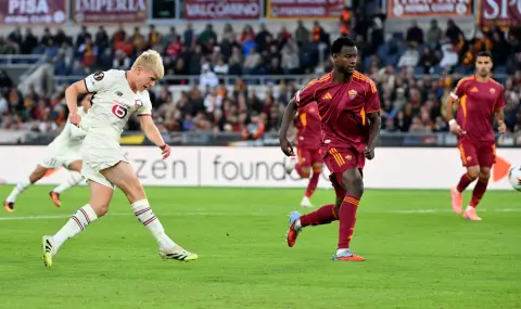 Лил шокира Рома в Рим: Три пропуснати дузпи за "вълците" в Лига Европа - 1