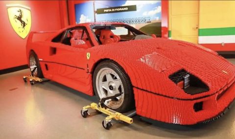 Направиха Ferrari F40 в реални размери от Lego - 1