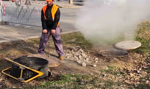 Започна отстраняването на аварията на главния топлопровод в столицата - 1