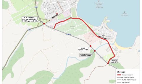 АПИ публикува схема на обиколния път от Царево до Ахтопол - 1