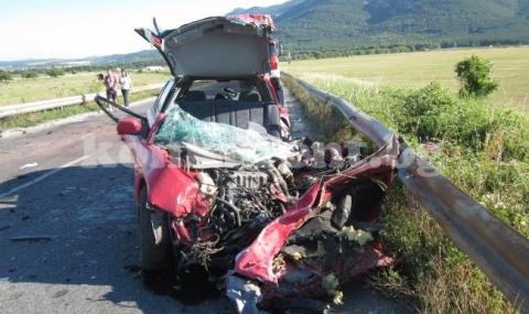 Отново смърт на пътя след челен сблъсък край Монтана - 1