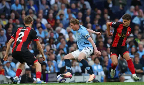 Манчестър Сити изпрати Де Бройне с 3:1 над Борнемут на "Етихад" (ВИДЕО) - 1