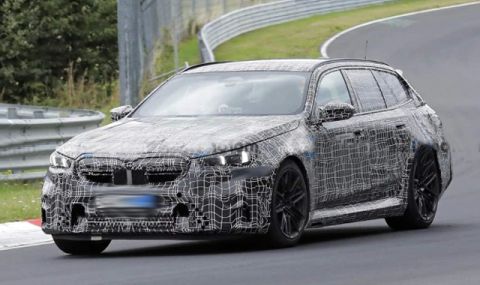 BMW тества хибридното M5 Touring на Нюрбургринг - 1