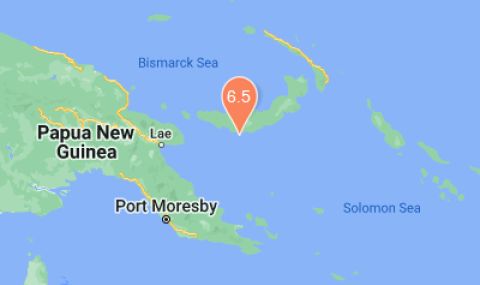 6,5 по Рихтер разтърси Папуа-Нова Гвинея - 1