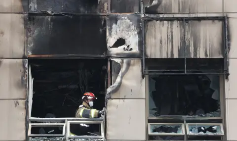 Dozens injured in fire at South Korean auto parts factory  - 1