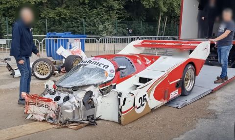 Класическо състезателно Porsche за 1 милион евро катастрофира на „Спа“ (ВИДЕО) - 1