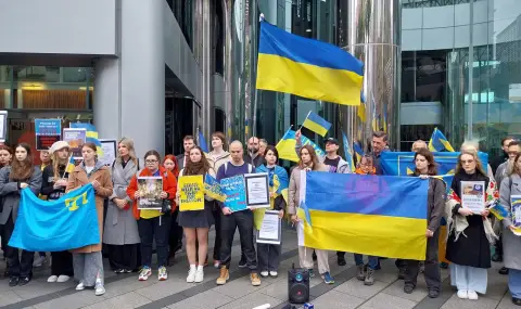 Проукраински митинг се проведе пред руското представителство в Тайван - 1