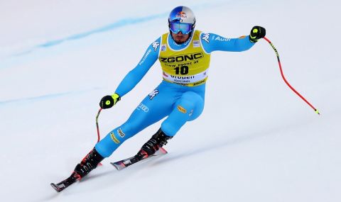 Ски-алпийски дисциплини: Италианец триумфира в спускането у дома - 1