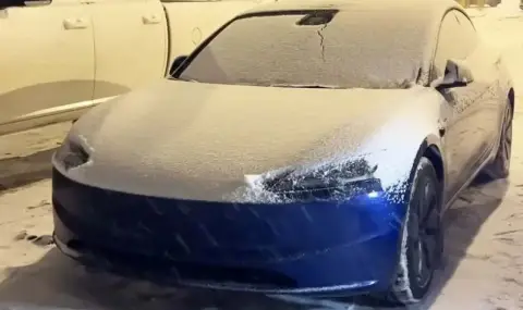 Колко издържа Tesla Model 3, когато термометърът удари -37°C? (ВИДЕО) - 1