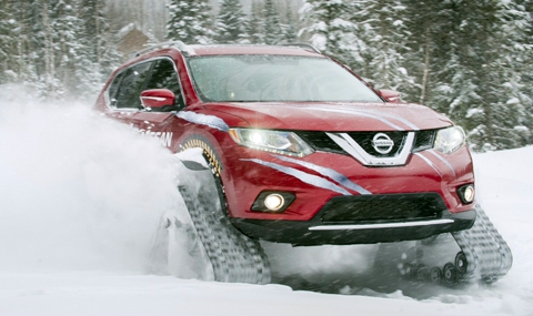 Какво може верижен 4х4 Nissan на сняг? - 1