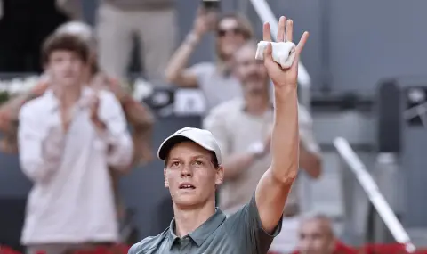 Яник Синер оцеля след напрегнат сблъсък в Мадрид - 1