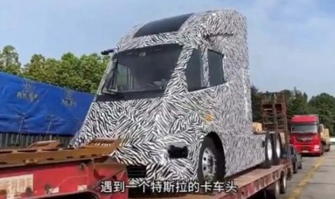 Двойник на камиона Tesla Semi бе забелязан в Китай - 1