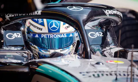 Джордж Ръсел с Мерцедес доминира в тренировката преди Гран при на Китай  - 1