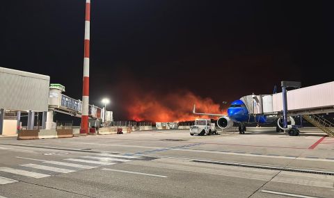 Летище в Палермо беше затворено заради пожар - 1