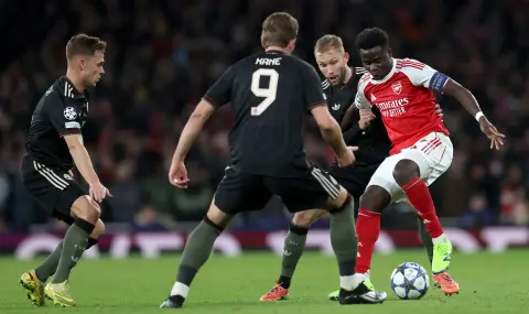 Арсенал препъна Байерн Мюнхен и оглави класирането в Шампионската лига - 1