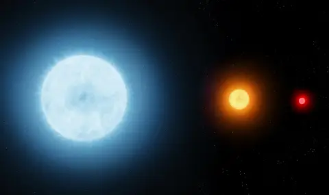 Установиха как се раждат сините свръхгиганти - най-ярките и горещи звезди в Космоса  - 1