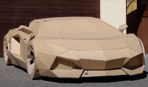 Картонено Lamborghini Aventador се продаде за 10 хиляди долара (ВИДЕО) - 1