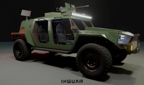 Военен всъдеход, който се движи в пресечена местност със 100 км/ч - 1