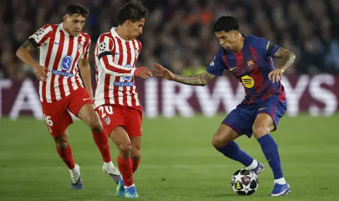 Атлетико Мадрид победи Барселона на "Камп Ноу" и направи огромна крачка към полуфиналите в Шампионската лига - 1