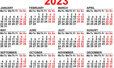 Празници и делници 2023 г.: Най-малко работни дни ще имаме през април и декември - 1