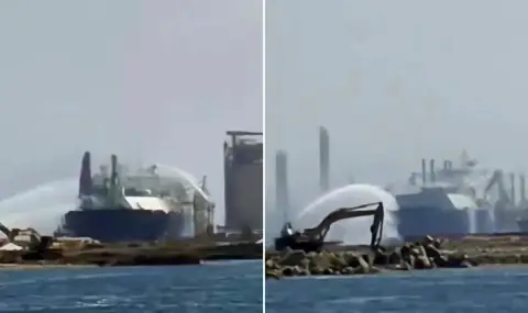 Дрон удари американски газов танкер в Египет ВИДЕО - 1