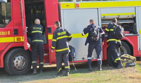 Fire burns near Plovdiv airport  - 1