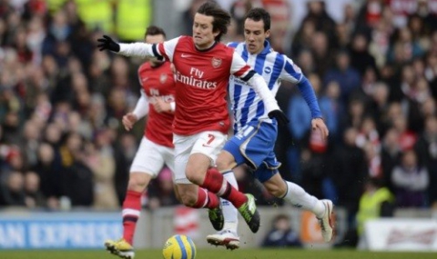 Арсенал се измъкна от преиграване за ФА Къп, би Брайтън с 3:2 - 1